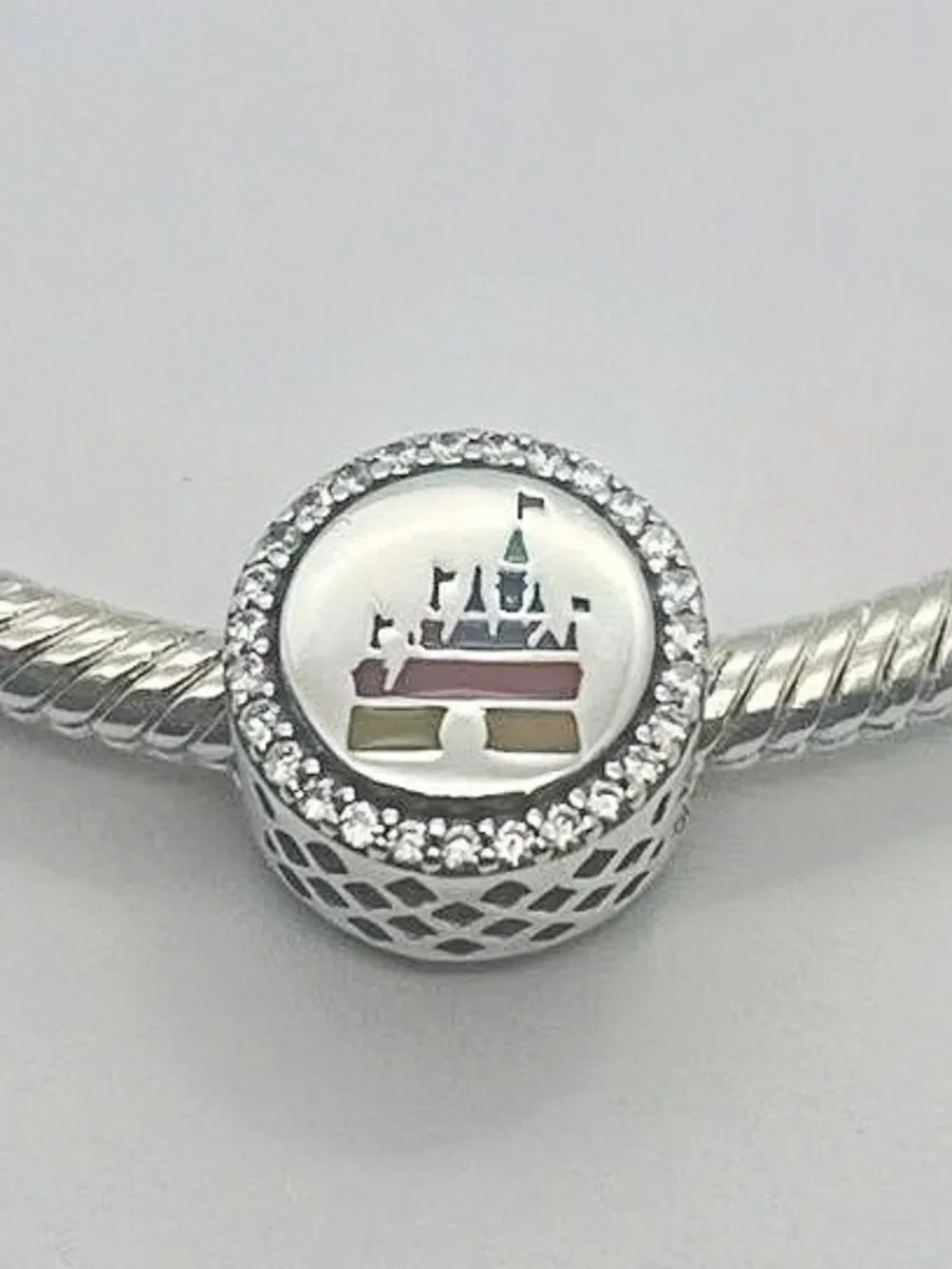 Pandora Disney Parks Castle Rainbow Charm My Happy Place Silver s925 ALE